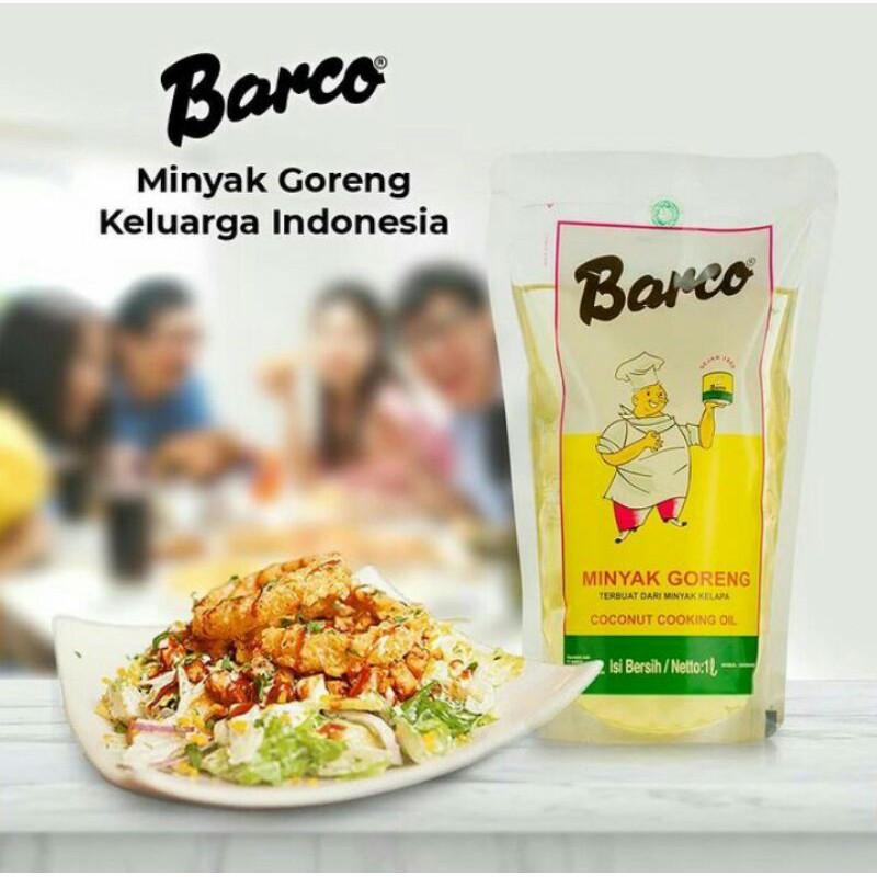 

1 liter minyak kelapa / coconut cooking oil / barco