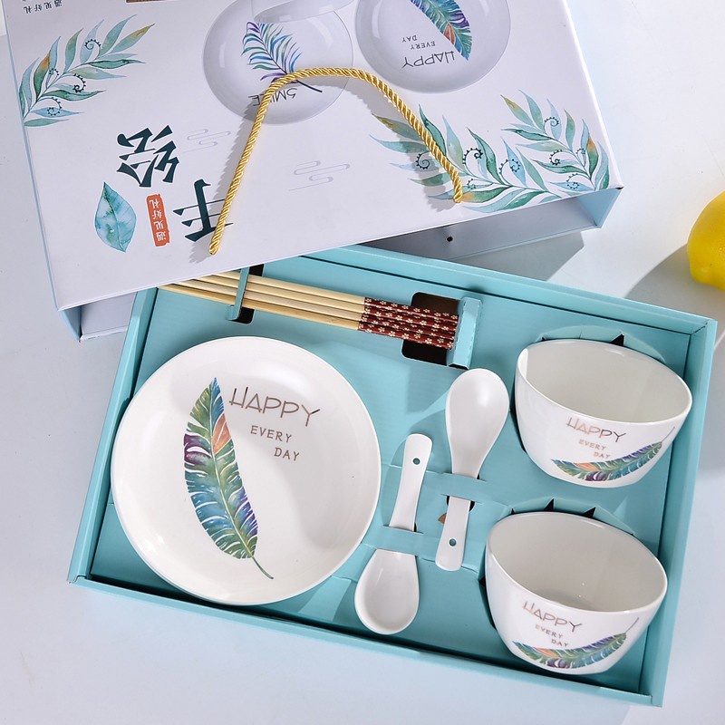 Ceramic Tableware Set New / Piring Mangkok Sendok Keramik Hampers Kado