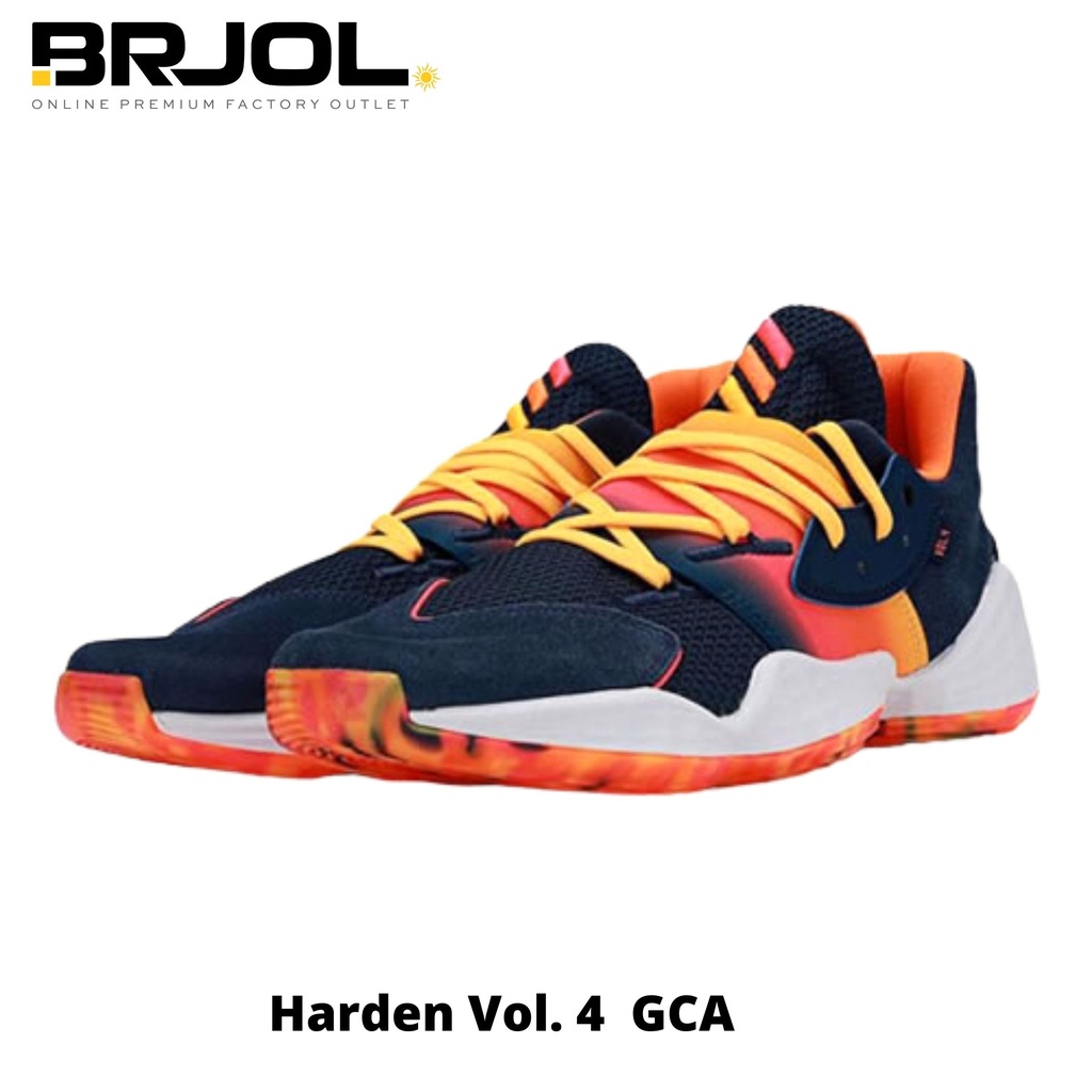 SEPATU BASKET PRIA ORIGINAL ADIDAS Harden Vol. 4 GCA FX9202 ORANGE