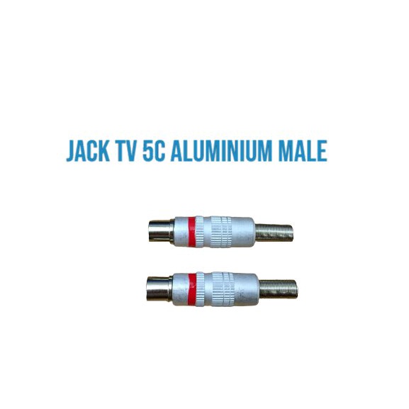 JACK TV 5C ALUMUNIUM MALE STRIP MERAH