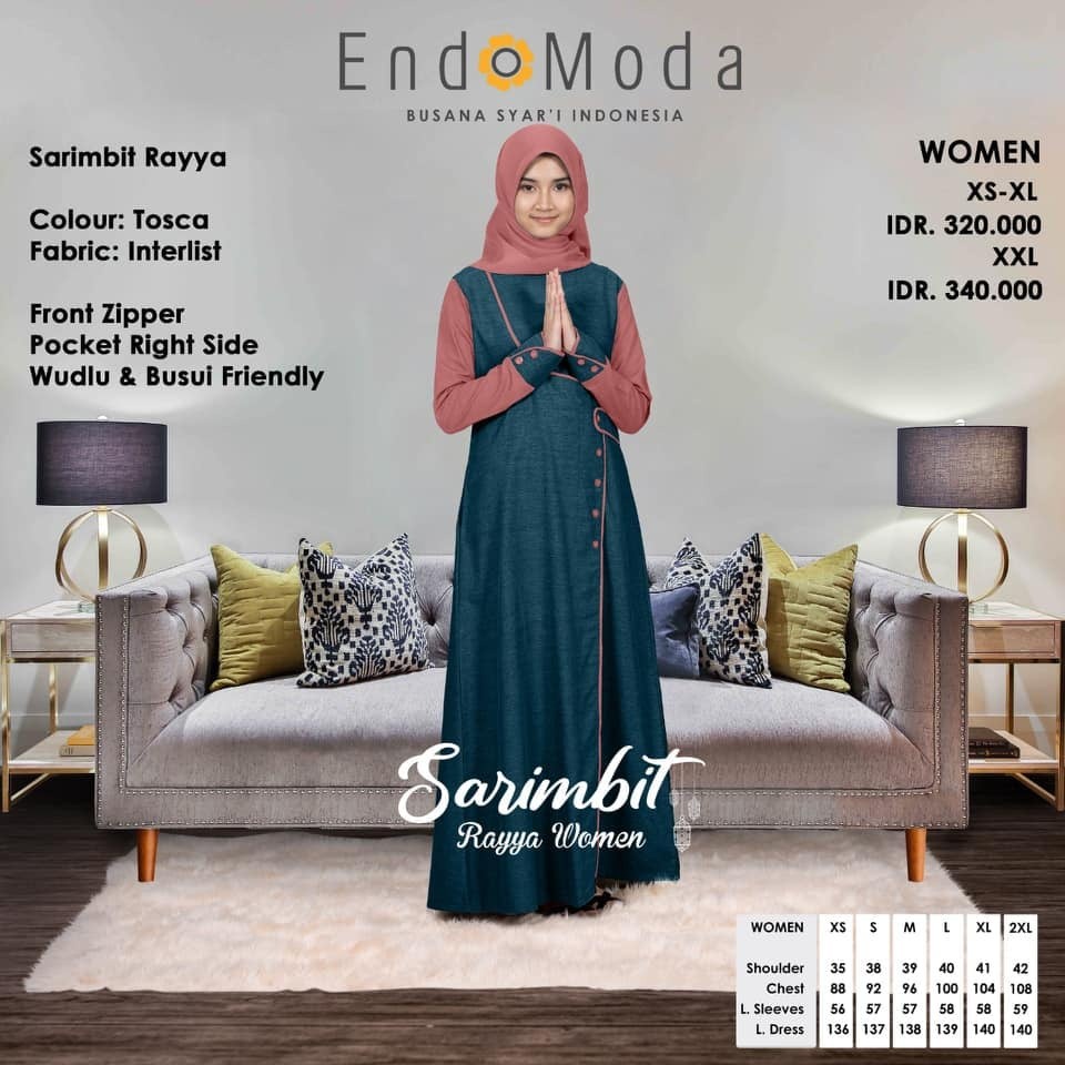 ENDOMODA GAMIS RAYYA TOSCA (INSPIRASI OUTFIT LEBARAN 2022)
