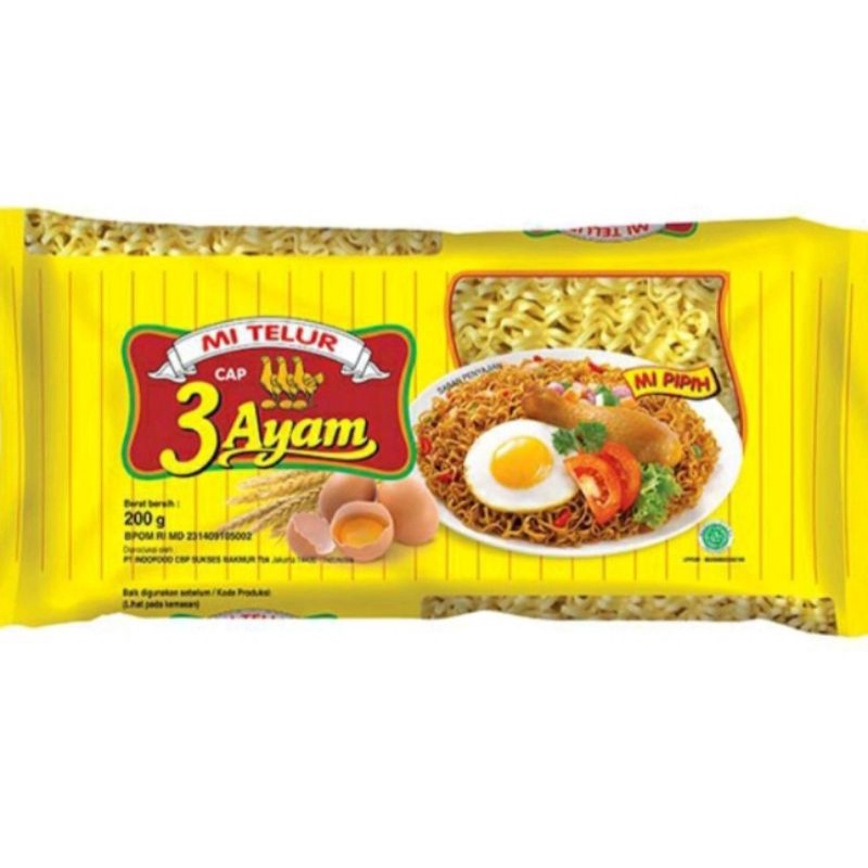

MIE TELUR cap 3 AYAM / BESAR