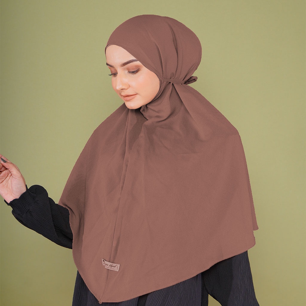 Bugis Hijab - Bergo Maryam Polos - Ukuran XL - Bergo Instan (Katalog A)-CHERRYWOOD