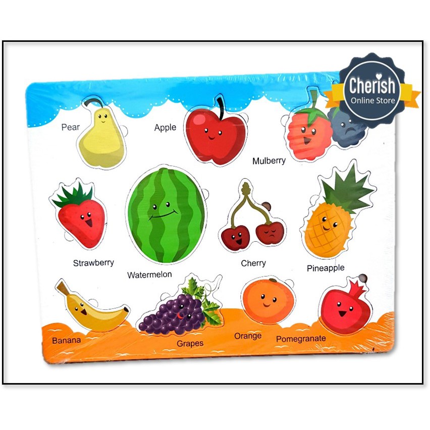 Puzzle Anak Aneka Bentuk Kendaraan Shapes Hewan Buah - Puzzle Edukatif - Puzzle Anak Pintar