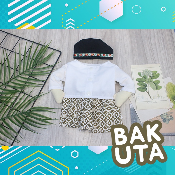 Kostum baju koko sarung lingkaran emas + Peci / baju koko kucing lebaran Terbaru size S-XL