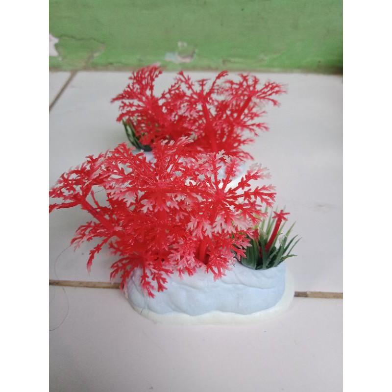 bunga hias aquarium mini