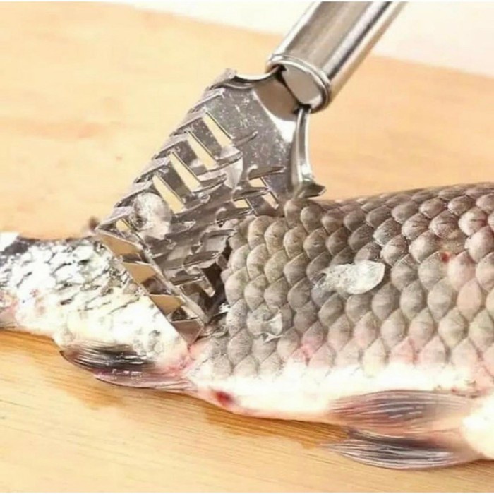 Alat Pembersih SIsik Ikan Stainless Steel Pengupas Penyisik Sisik Ikan
