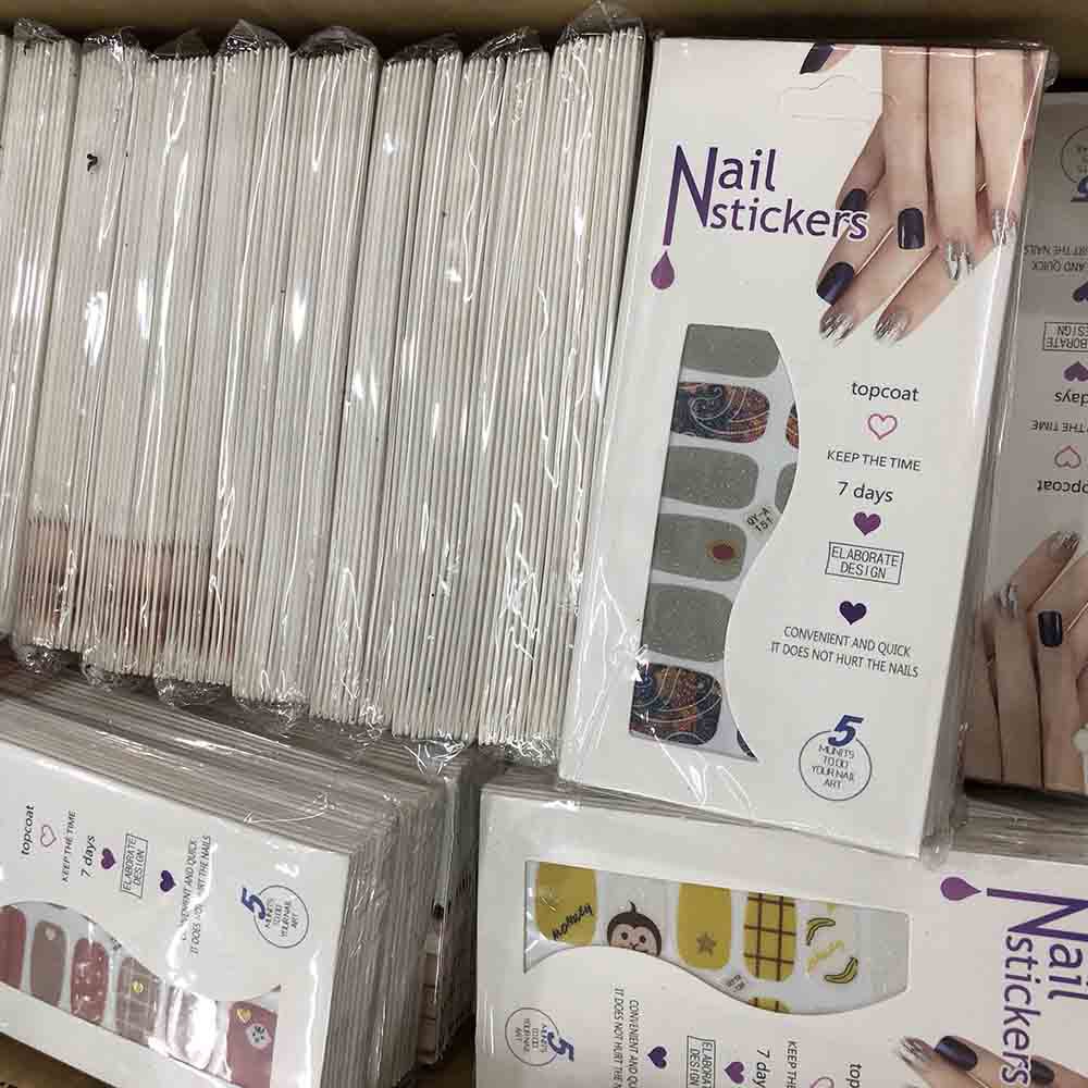 STIKER KUKU JARI DEWASA MOTIF STICKER NAIL ART ISI 12PCS / MURAH