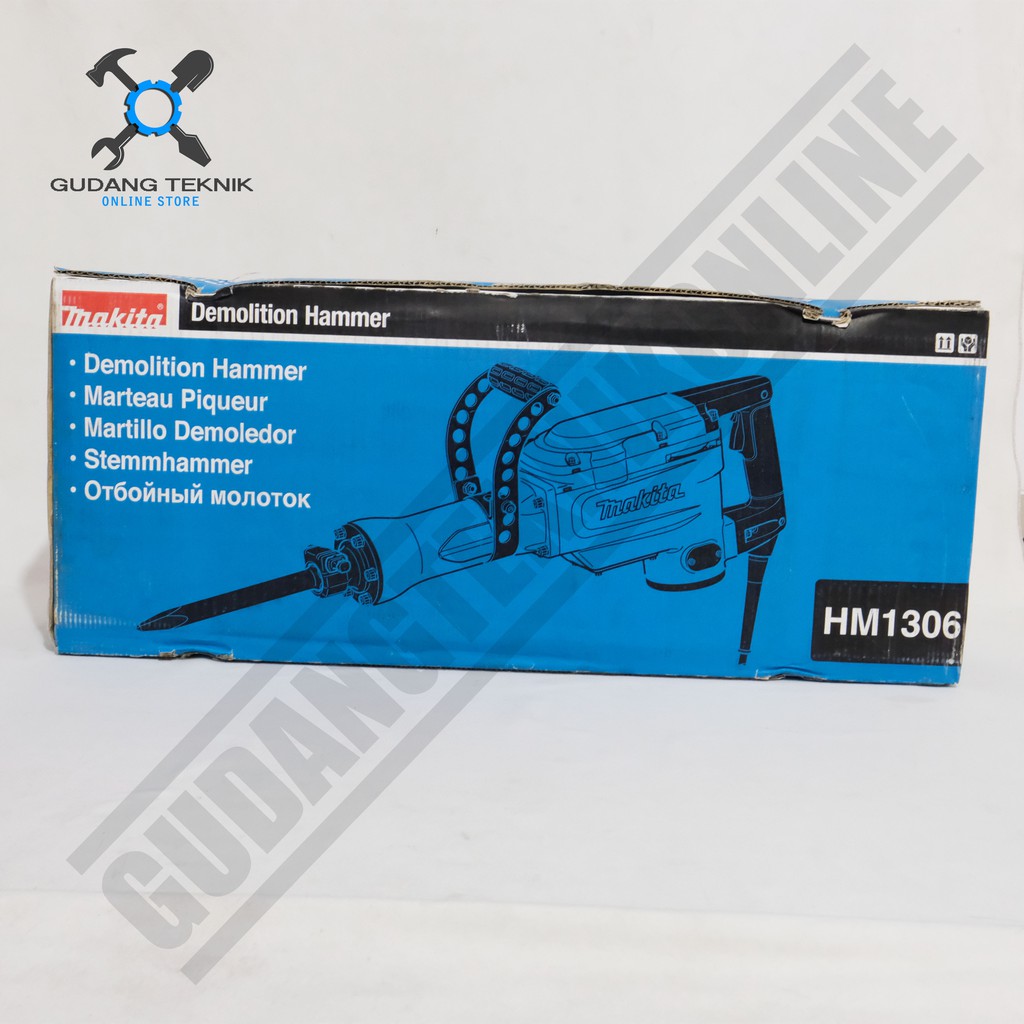 Demolition Hammer Makita HM1306 - Mesin Bor Bobok Beton Makita - Jack Hammer