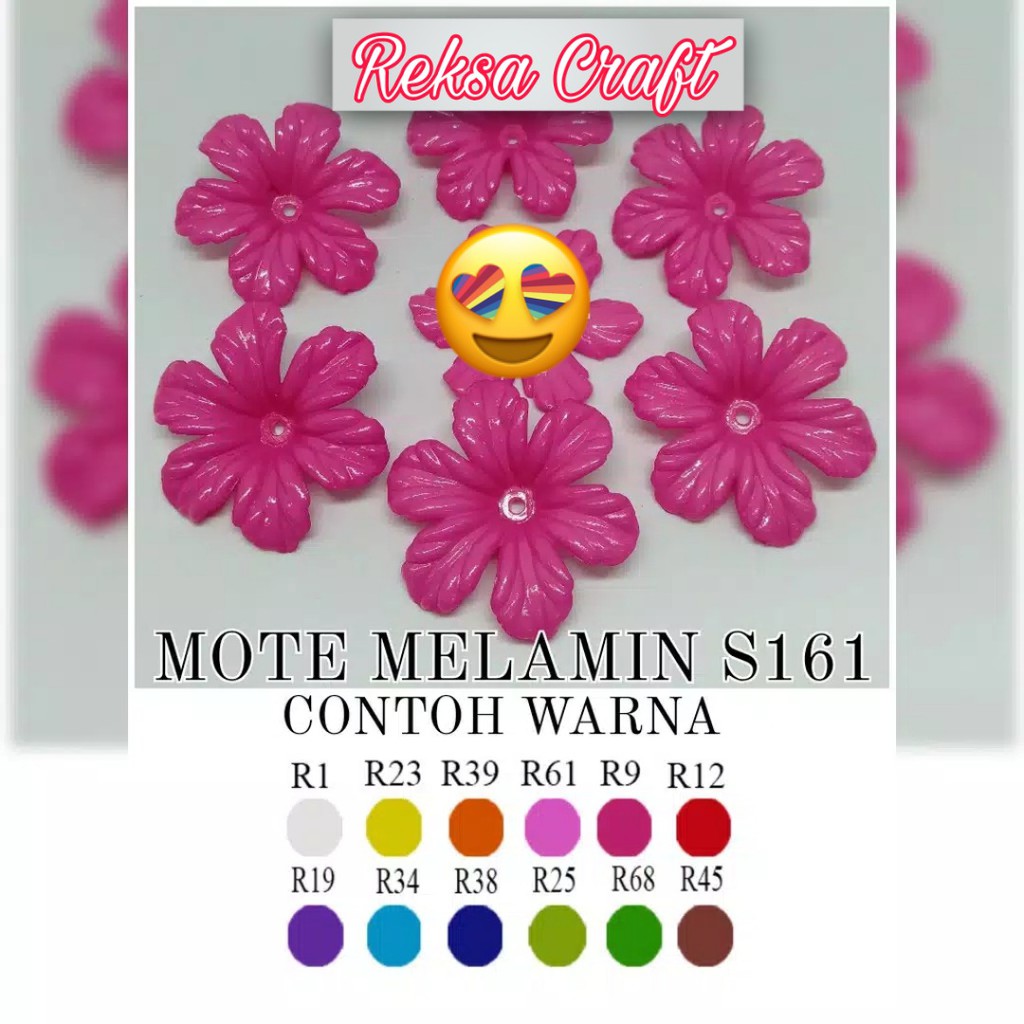 MOTE MELAMIN S161 KELOPAK PANGKAL BUNGA AKRILIK 1 PON