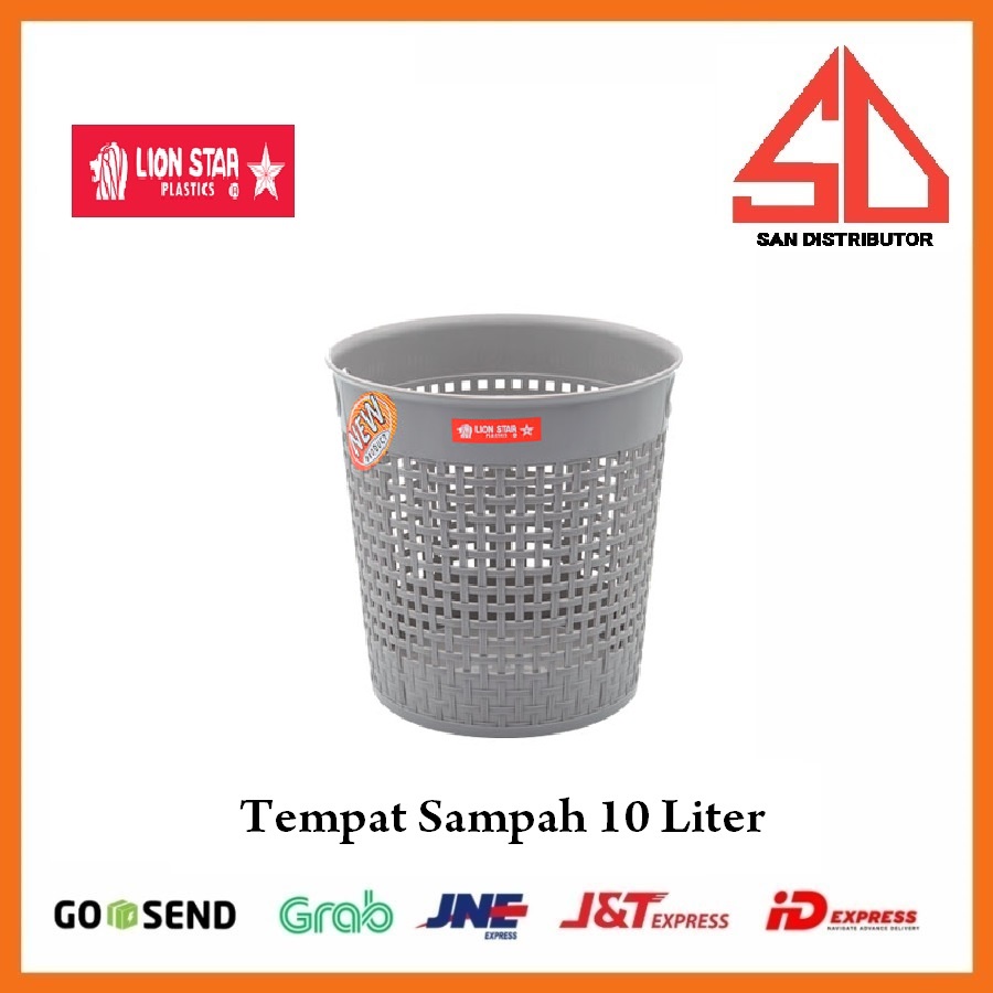 Tempat Sampah veli bin tong sampah Kotak Sampah Lion Star C-37 10 Liter keranjang sampah rajaut plastik tebal