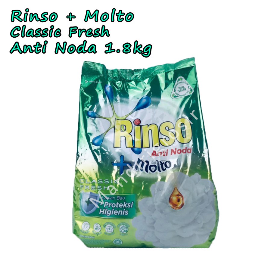 Anti Noda *Rinso + Molto * Classic Fresh *1.8kg