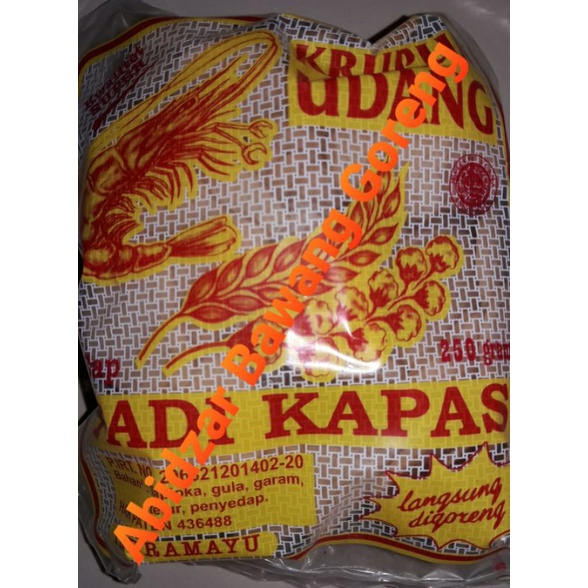 

Kerupuk Udang Khas indramayu Cap Padi Kapas Premium 250gr