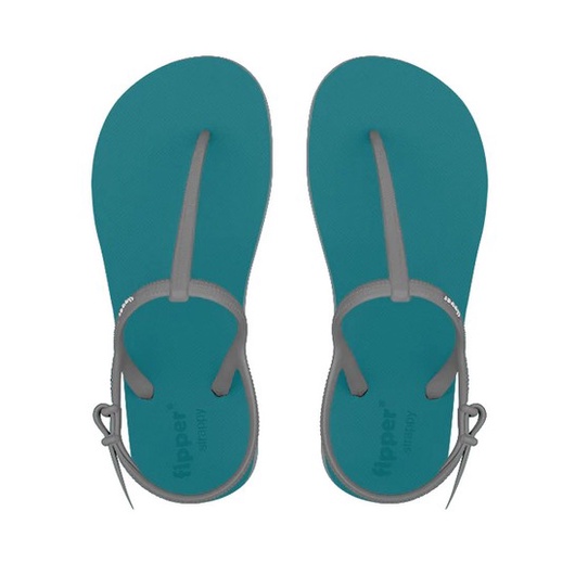 Sandal Fipper Strappy Green Forest Grey Light Original