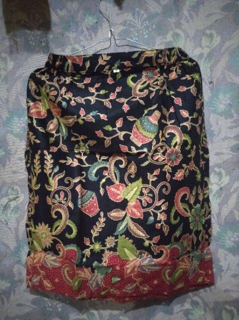 Qnunbatik Batik Keluarga/family Rok N Blus Alena Gentong Hitam