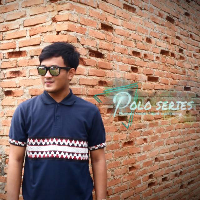 Kaos Tapis Lampung Polo Series Navy - kaos kerah Distro