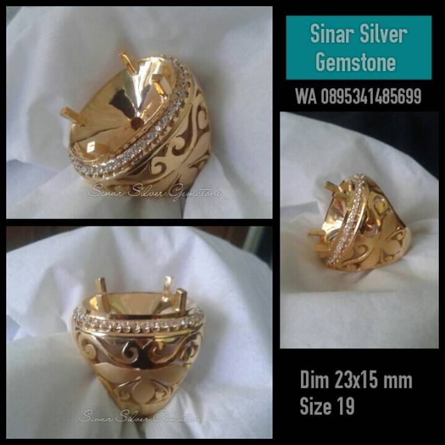 Ring Perak Untuk Ikat Batu Cincin