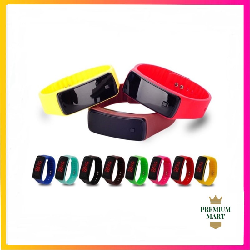 Jam Tangan Sport LED Digital Anti Air Strap Karet Watch Jam Tangan Fashion Murah Import.