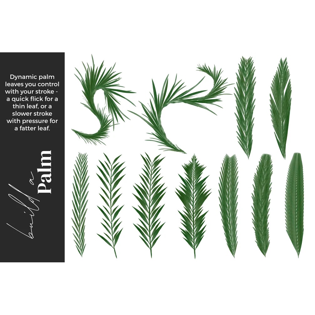 Procreate Brush - Greenery Herbarium Brushes for Procreate