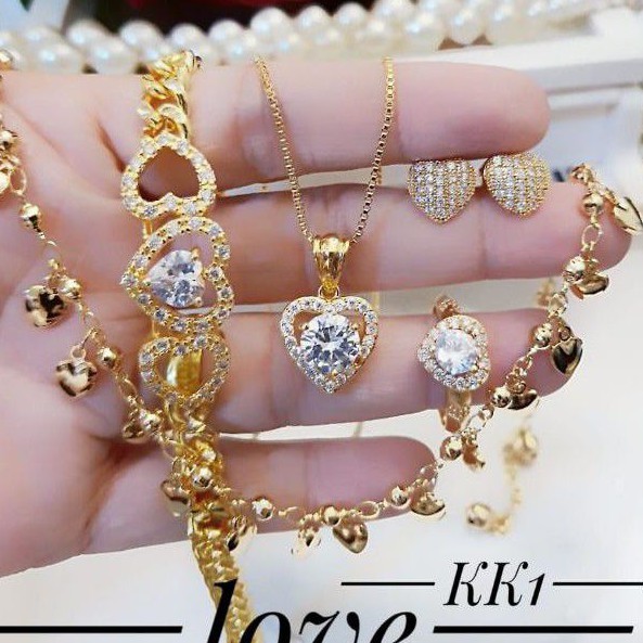 Xuping set perhiasan lapis emas 24k 2231l