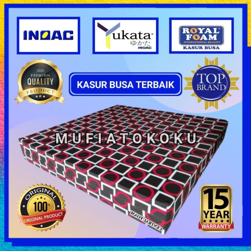 Kasur Busa Inoac Yukata 200x160x30 Original D23 Anti Kempes Garansi 15 Tahun