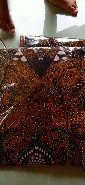 Pranadipa Pendek Kemeja Batik Pria Full Furing Katun Sragenan