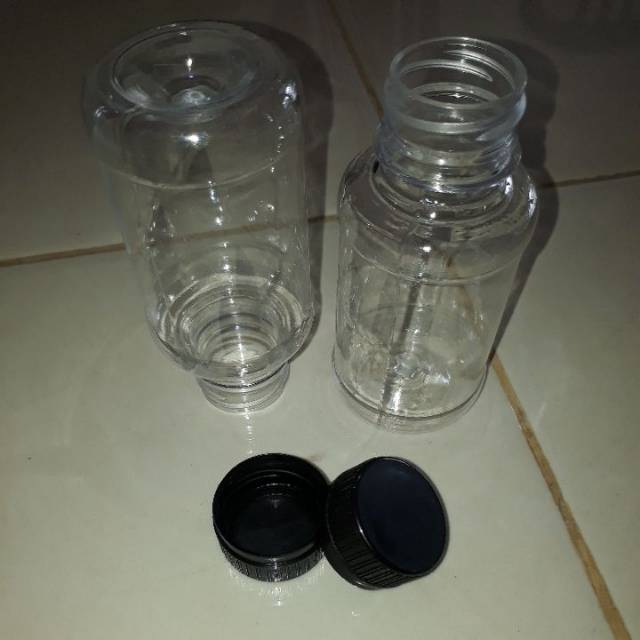 Botol Plastik 125ml Plus Tutup Bersegel