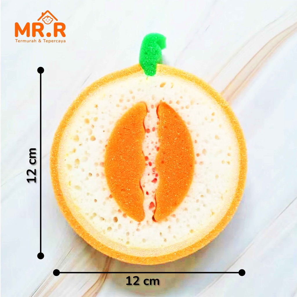 Spons Spon Sponge Spoon Cuci Piring Gelas Cangkir Perlatan Dapur Spon Mandi Buah Buahan Fruit Sponge