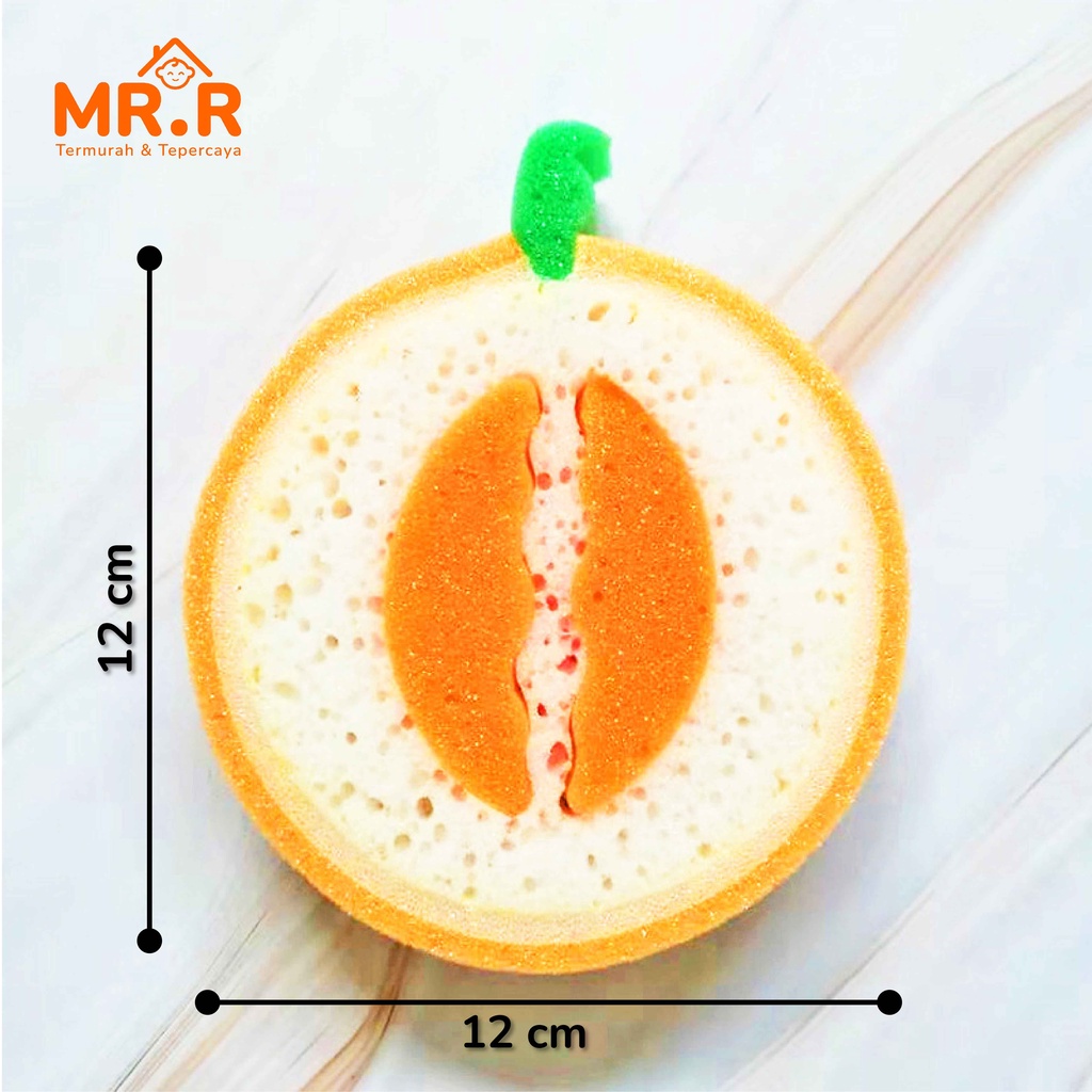 Spons Spon Sponge Spoon Cuci Piring Gelas Cangkir Perlatan Dapur Spon Mandi Buah Buahan Fruit Sponge