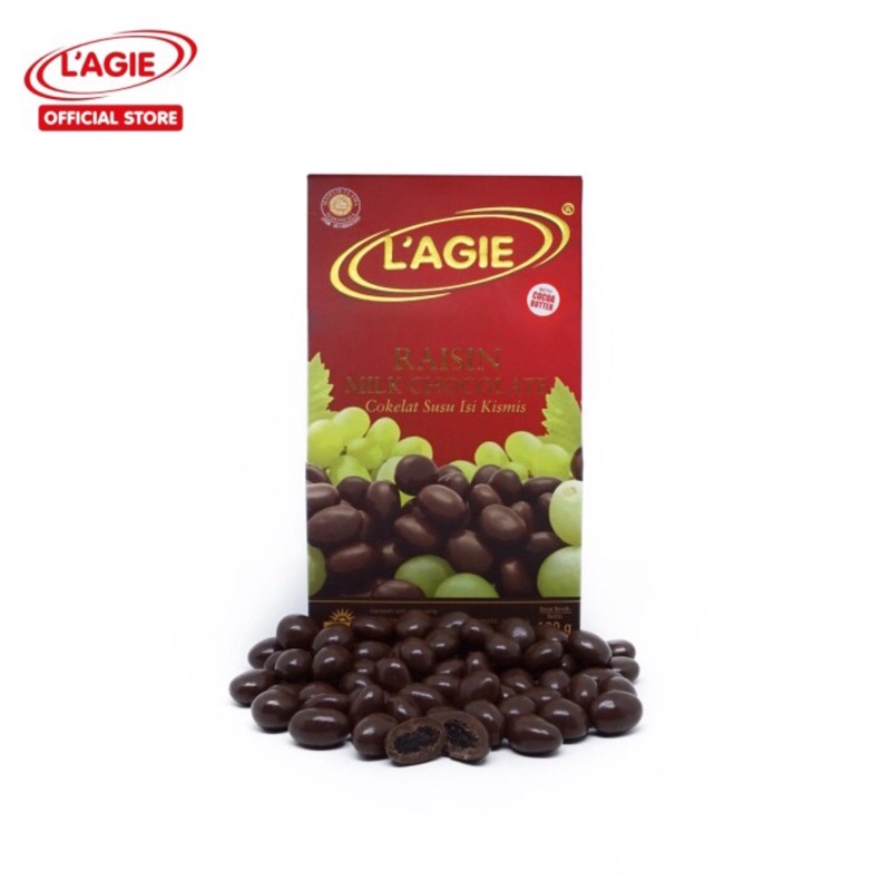 Lagie Raisin Milk Chocolate Cokelat Susu isi Kismis 100 gr