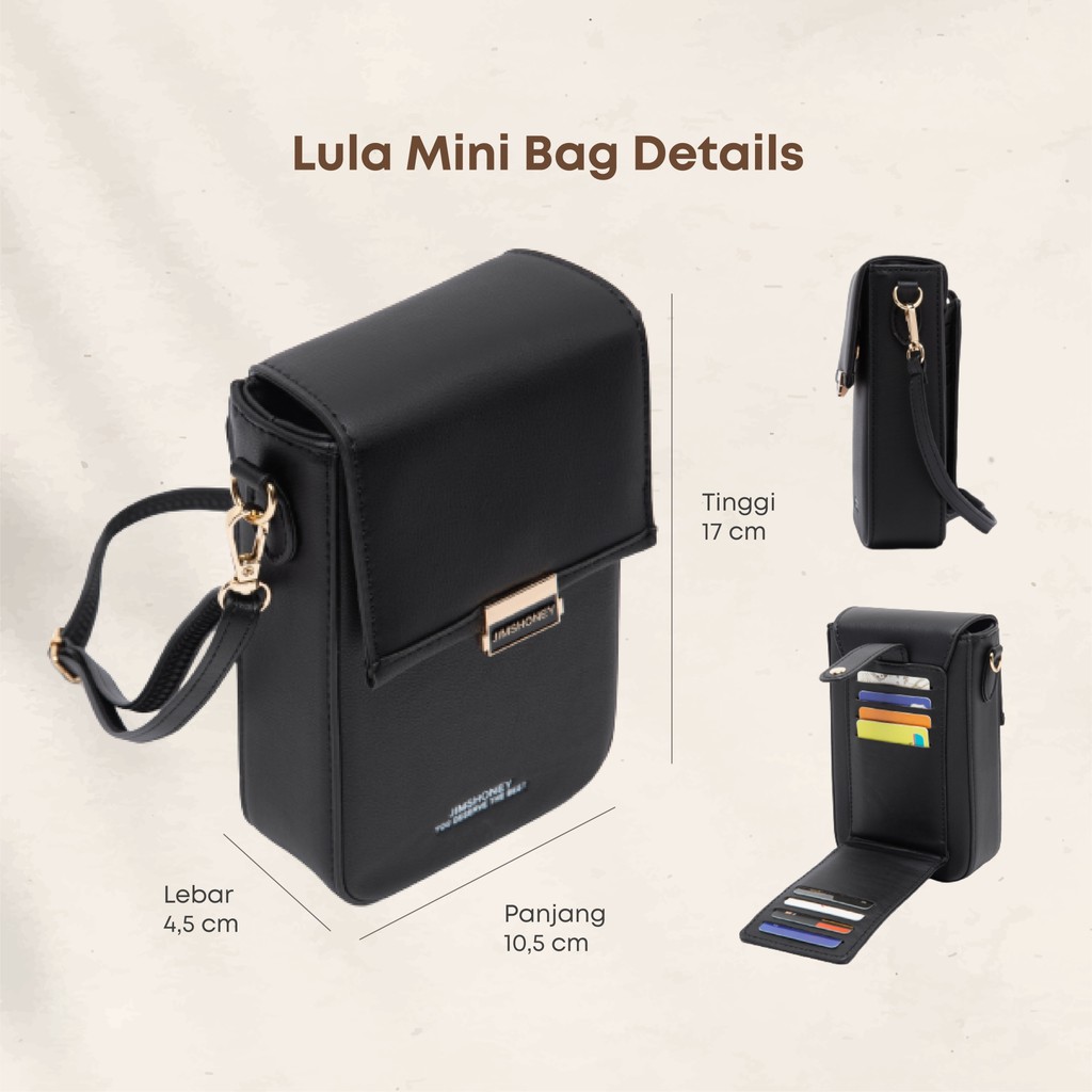 JIMS HONEY TAS SELEMPANG WANITA LULA MINI BAG NEW