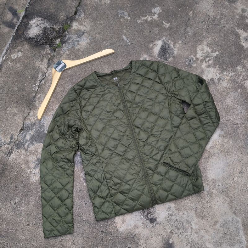 jaket bulang dacron uniqlo bekas second preloved branded