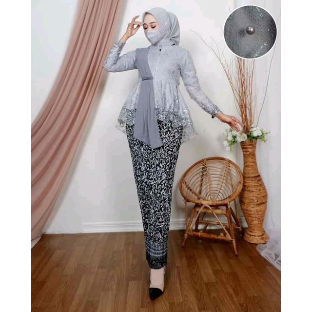 REALLPICT!! (COD) / KEBAYA SELENDANG CERUTY / SET KEBAYA MODERN / KEBAYA SELENDANG REMAJA / KEBAYA TERKINI / KEBAYA LAMARAN / KEBAYA WISUDA-5