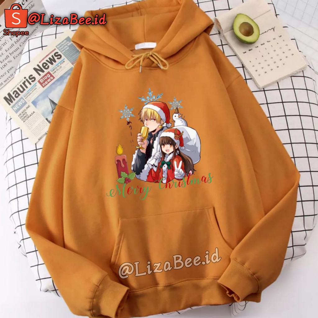 Hoodie Natal Marry Christmas Anime Kimetsu No Yaiba Demon Slayer Nezuko Tanjirou Zenitsu Sweater Natal Wanita Marry Christmas Import Longgar Jumbo Baju Natal Wanita Xmas Christmas Terbaru Motif Kartun Tema Natal Hoodie Anime Oversize Korean Style Jumbo