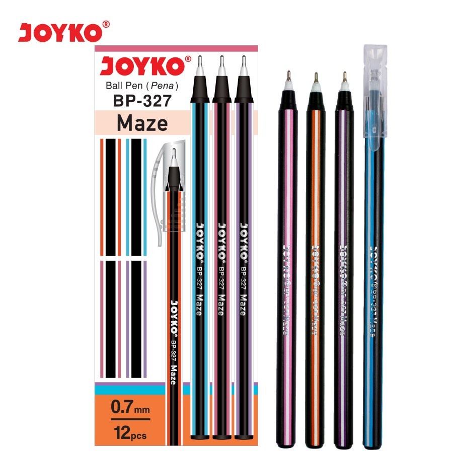 Joyko Pulpen Joyko BP-327 Maze 0.7 mm - Jual Lusinan