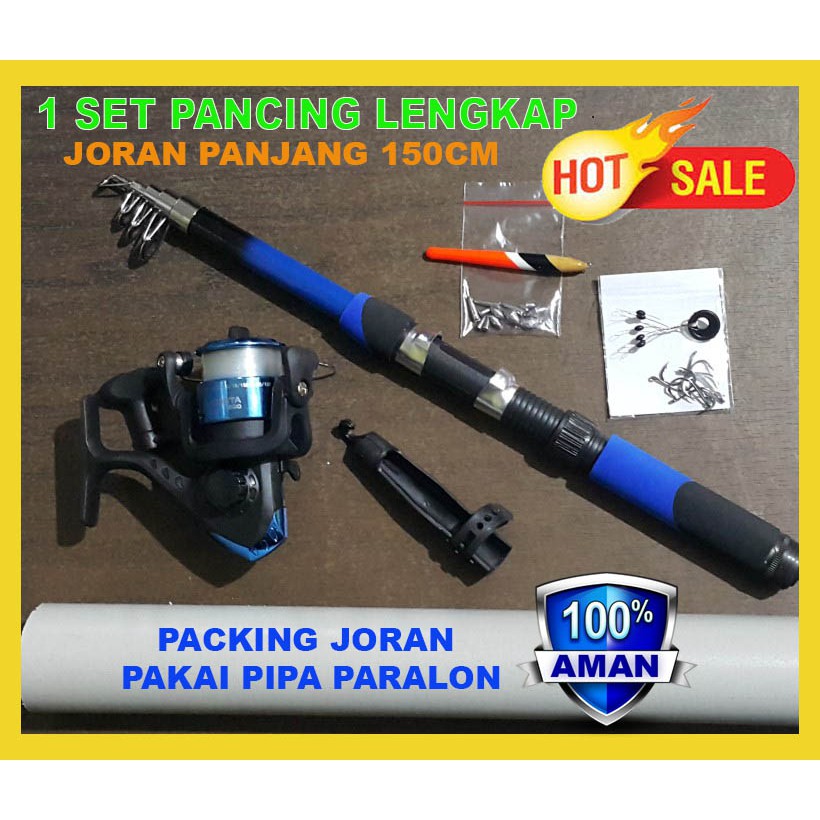 SET ALAT PANCING FULL SET SIAP PAKAI PAKET JORAN REEL SENAR