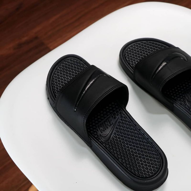 Sandal Slop Unisex Nike Ceklis Logo-BLACK LOGO