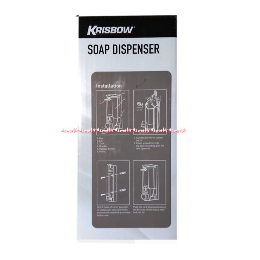 Krisbow Soap Dispenser 380ml Tempat Sabun Mandi Sabun Cuci Tangan Shampoo Cair Di Toilet Kamar Mandi Model Tekan Pencet Soaps Dispencer Kris Bow 380 ml