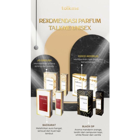 TALKME Parfum 6 Ml (Roll On) | Talkme Parfume BPOM parfume Tahan 24 Jam