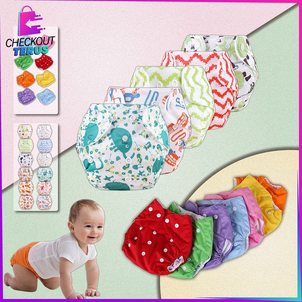 CT P1 Popok Bayi Motif Lucu Popok Bayi Kain Kancing Popok Motif Karakter Cloth Diaper Clodi Popok Bayi Dapat Dicuci