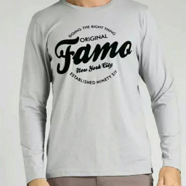 Longsleeve Original  Famo kaos  Lengan  Panjang  Famo Baju 