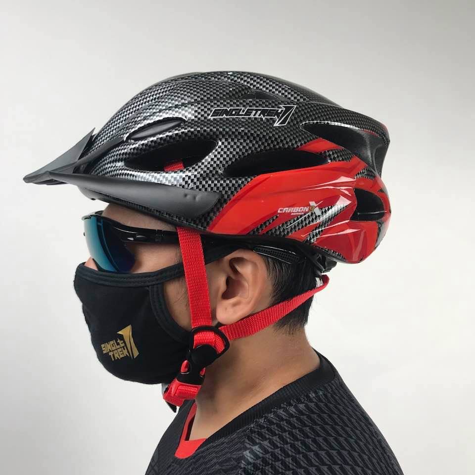 Helm sepeda SINGLETREK1 Carbon X9 Helem Sepeda