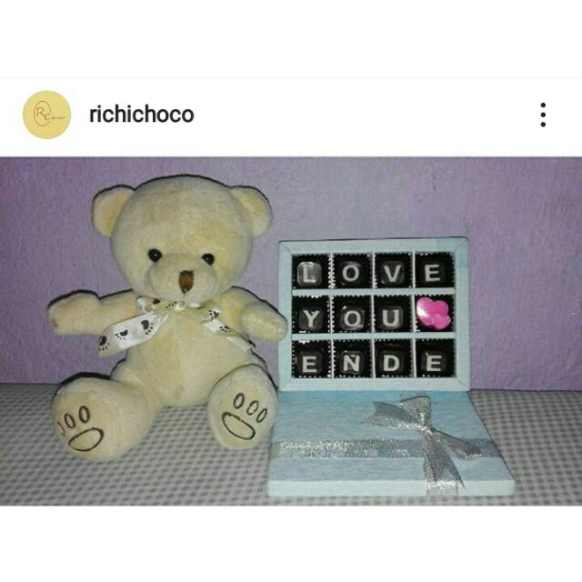 

Coklat box Boneka Teddy Bear mini