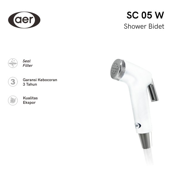 Aer Shower Kloset Closet Shower Bidet Sc 05 W Shopee Indonesia