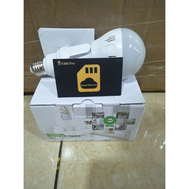 New IP bohlam Camera CCTV Wifi Panorama Bohlam 8.0 MPCocok untuk Kantor dijamin bagus