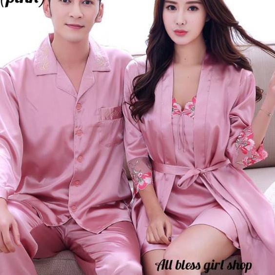 Terbaik baju tidur couple  FLORAL CANTIK pasangan 