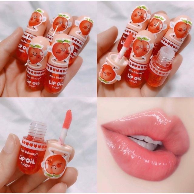 KISS BEAUTY LIP OIL MAGIC 3ML PENCERAH BIBIR ALAMI  (LIPGLOSS LIPSTICK PEMERAH BIBIR)