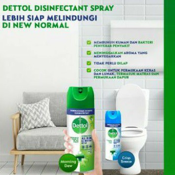 Dettol Disinfectant Spray 225 mL / 450 mL Morning Dew Crispy Breeze