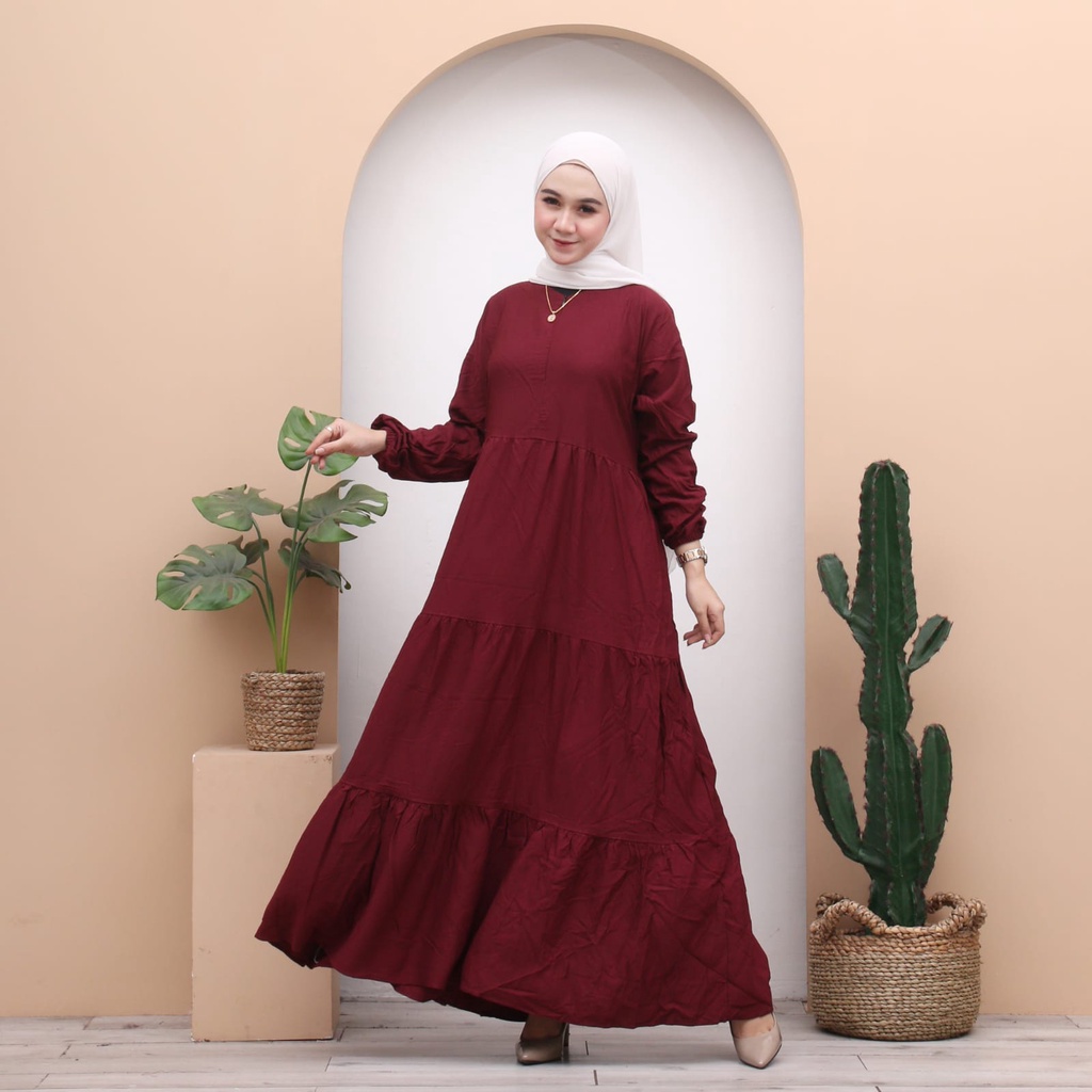 Twil Ori | Gamis Twil Polos | Gamis Susun | Gamis Busui | Gamis canda Polos