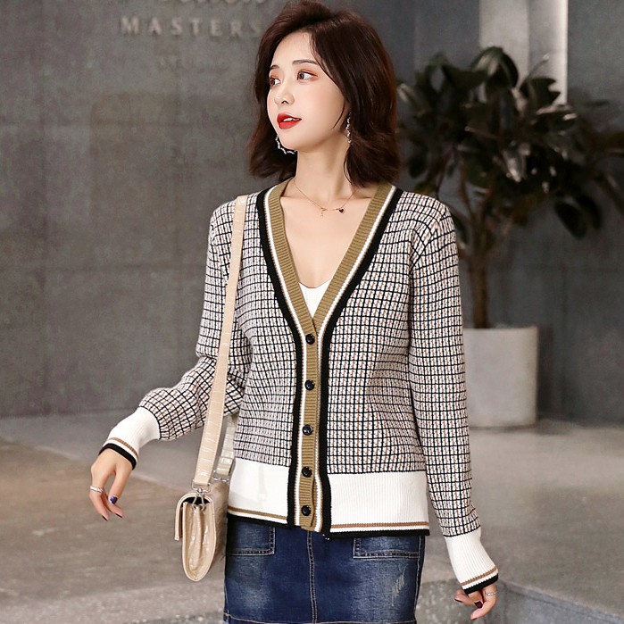 Knit Cardigan Wanita Import 39007-1